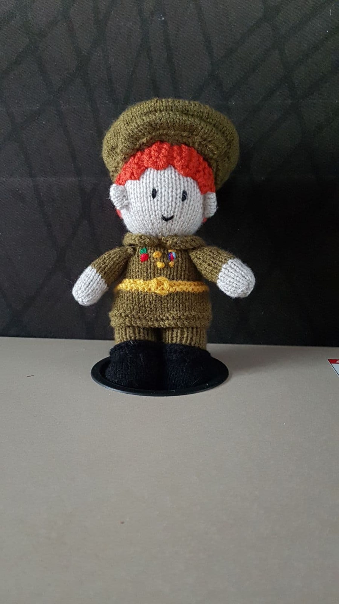 Little Knitted Soldier/police Officer Etsy UK