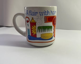 1970's Abbey Press Vintage Hair Dresser Coffee Mug