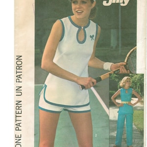 Vintage 1970s Tennis Dress Knitting Patterns Bust 30.5 36.5