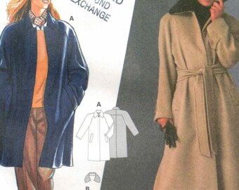 90s Trench Coat | Raglan Sleeves, Welt Pockets, Detachable Collar | Burda 3079 Size 10 12 14 16 18 20 uncut