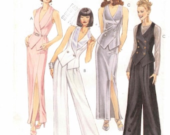 90s Evening Pants + Vest + Long Skirt | McCalls 7952 Size 12 14 16 Bust 34 36 38 Uncut