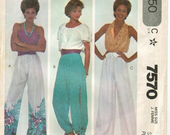 Tie Waist Wrap Pants - Etsy Canada