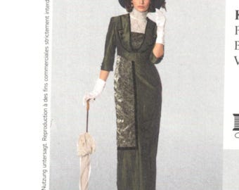 Belle Epoque Style Dress | Day Dress, Costume | Burda 7029 Size 10 - 24 uncut