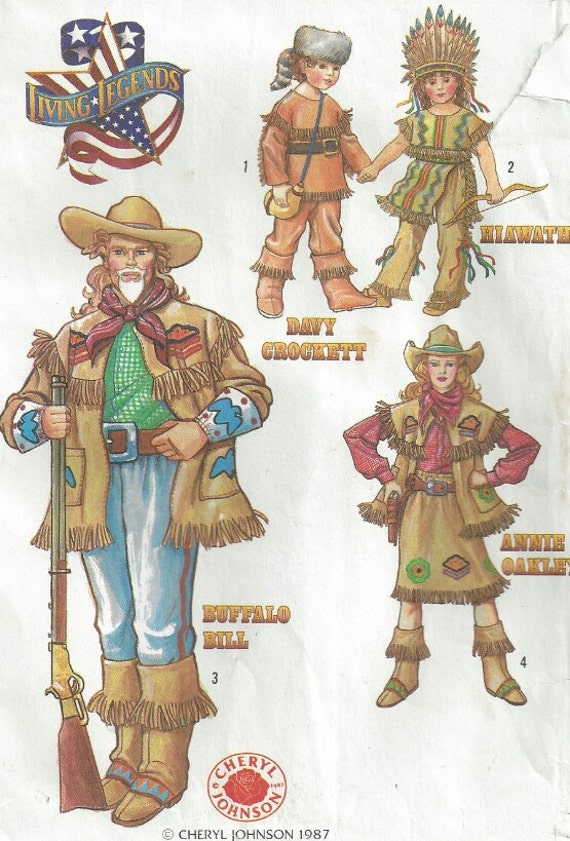 Hiawatha Davy Crockett Buffalo Bill Annie Oakley Costumes - Etsy