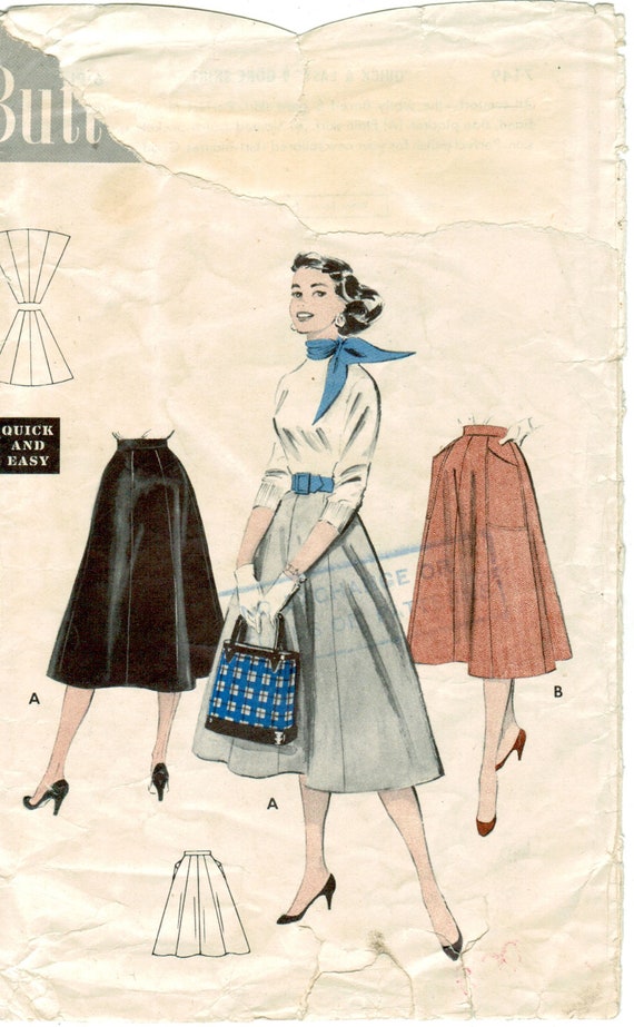 50s flared skirt top