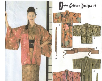 Japanese Kimono + Hadri + Obi Sash + Tie | Simplicity 5839 Size XS SM L XL