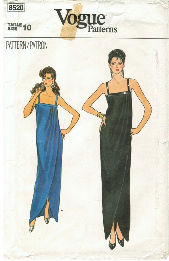 column evening gown