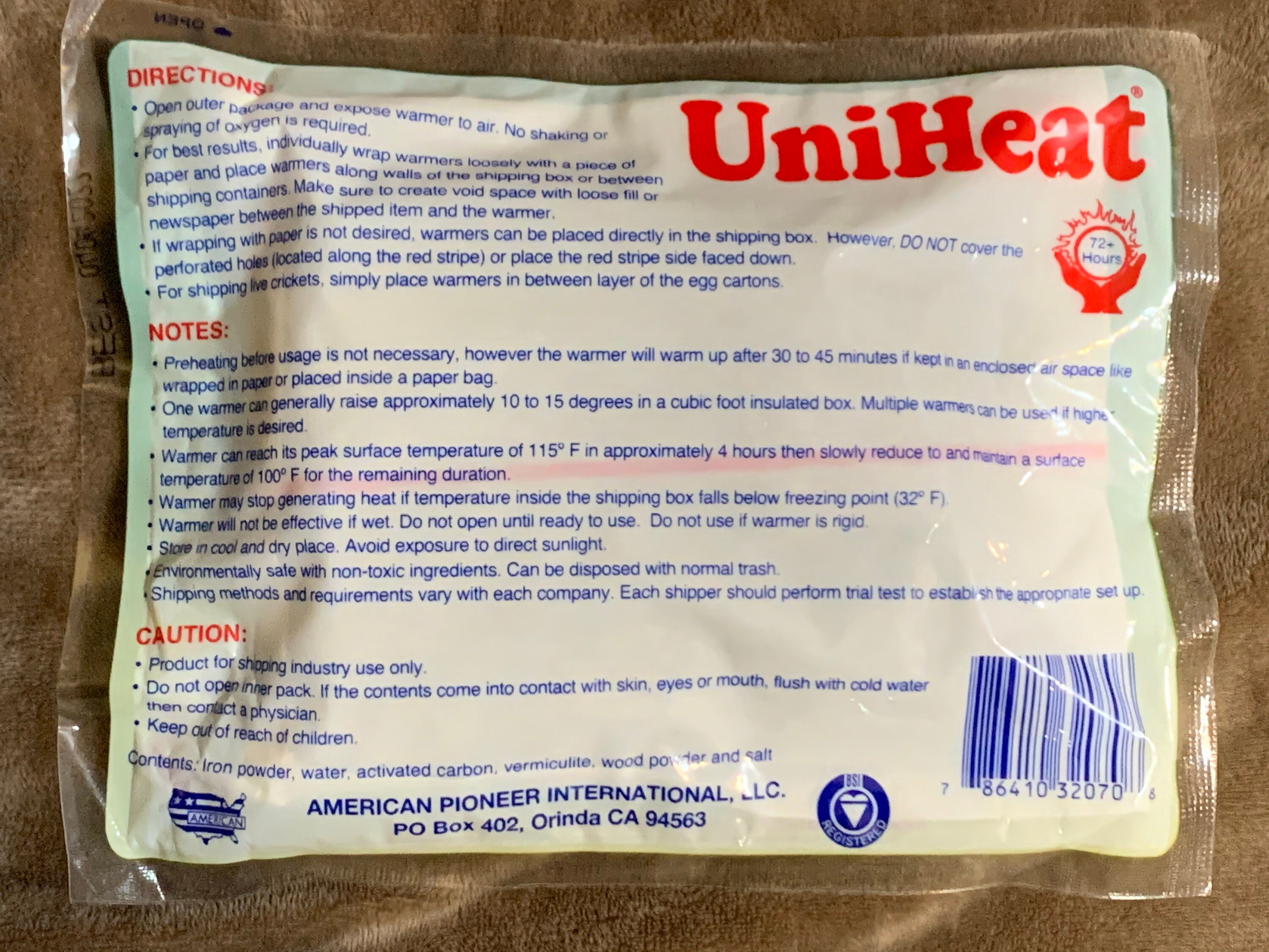 Heat Pack 72 hrs for plant shipping Etsy