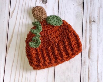 Crochet Pumpkin Beanie