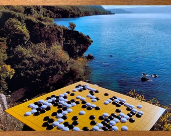Lake Ohrid Go Game Art Print – Macedonia Landscape Photography (A4, A3, A3+)