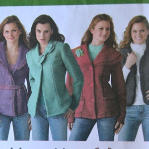 Simplicity Sewing Pattern 4032 Jackets and Vest Size 8-10-12-14-16