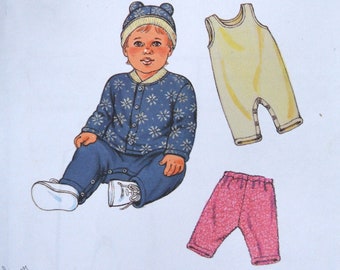 Kwik Sew Sewing Pattern 2794 Baby Jacket, Pants, Overalls, and Hat Size XS-S-M-L-XL