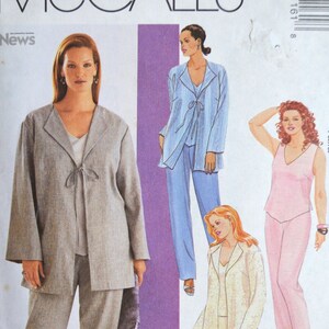 McCall&#39;s Woman Style Sewing Pattern 3116 Unlined Jacket, Top, Pull-On Pants and Skirt Size 18-42