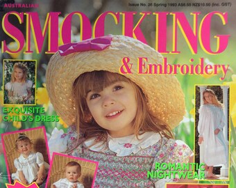 australian smocking＆embroidery issue26 Australian Smocking and Embroidery Issue No. 26 Spring 1993 - Etsy