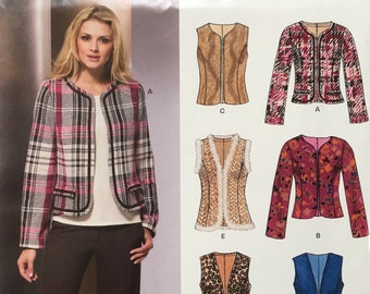 New Look Pattern No. 6853 Vests and Tops Size 10-12-14-16-18-20-22