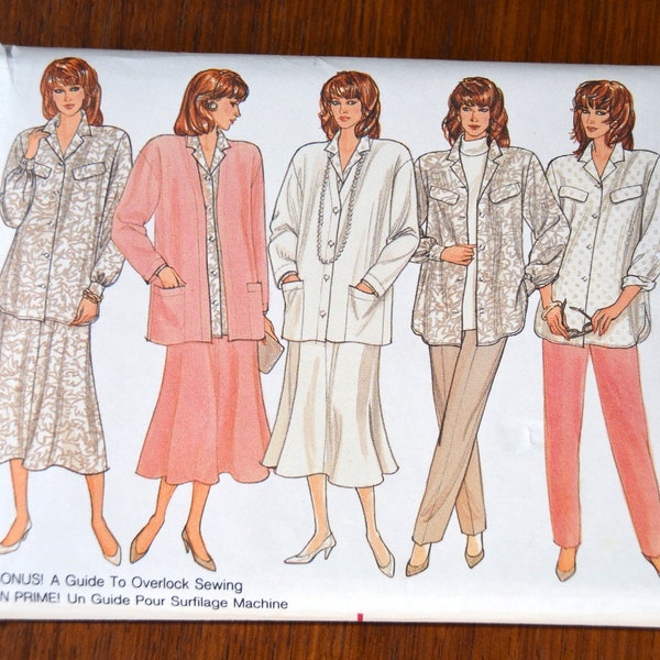 Butterick Sewing Pattern 4288 Maternity Jacket, Skirt, Pants and Shirt Size 20-22-24