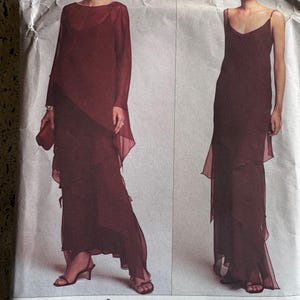 VOGUE American Designer Pattern 2746 Tom & Linda Platt Dress Sizes 8 10 12 UNCUT