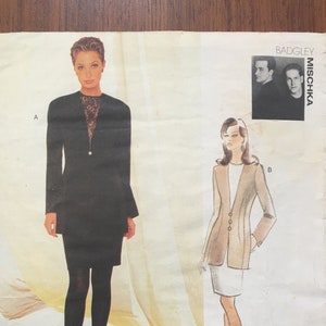 Vogue Attitudes Sewing Pattern No. 1491 Badgley Mischka Uncut FF 12 14 16 Tunic Skirt Outfit