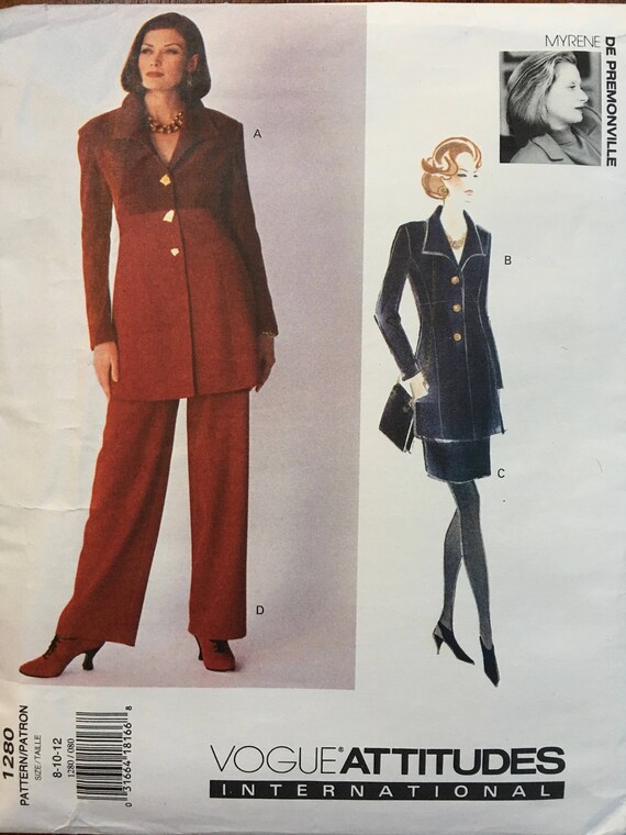 Craft Supplies & Tools Kits & How To Vogue 2840 Sewing Pattern Myrene ...