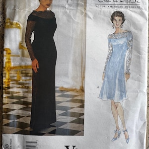 RARE Vogue American Designer 1503 Sewing Pattern Oscar de la Renta Size 12-16 Uncut