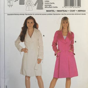 Burda Coats 7639  Size 32 to 46
