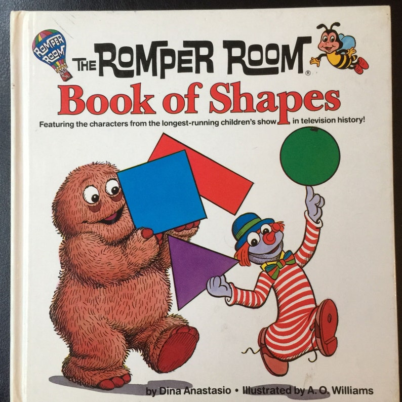 The Romper Room Book Of Shapes Hardcover By Dina Anastasio Vintage Mr Do Bee Romper Room