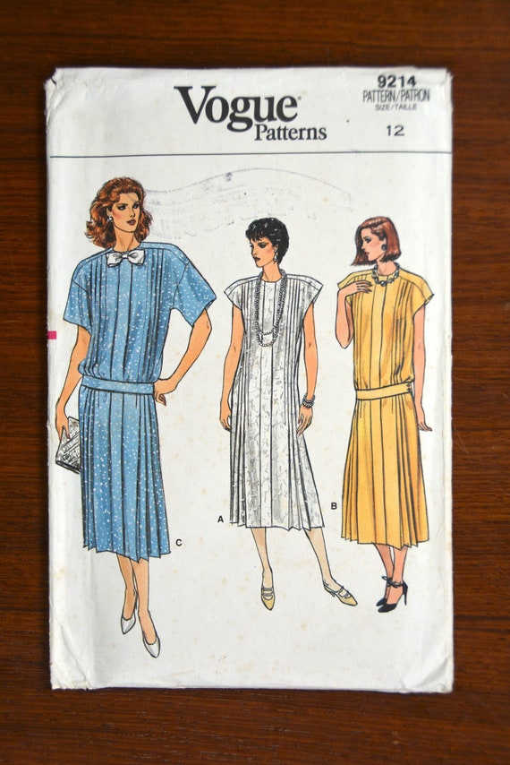 Vogue naaien patroon 9214 rechte jurk maat 12 Nederland
