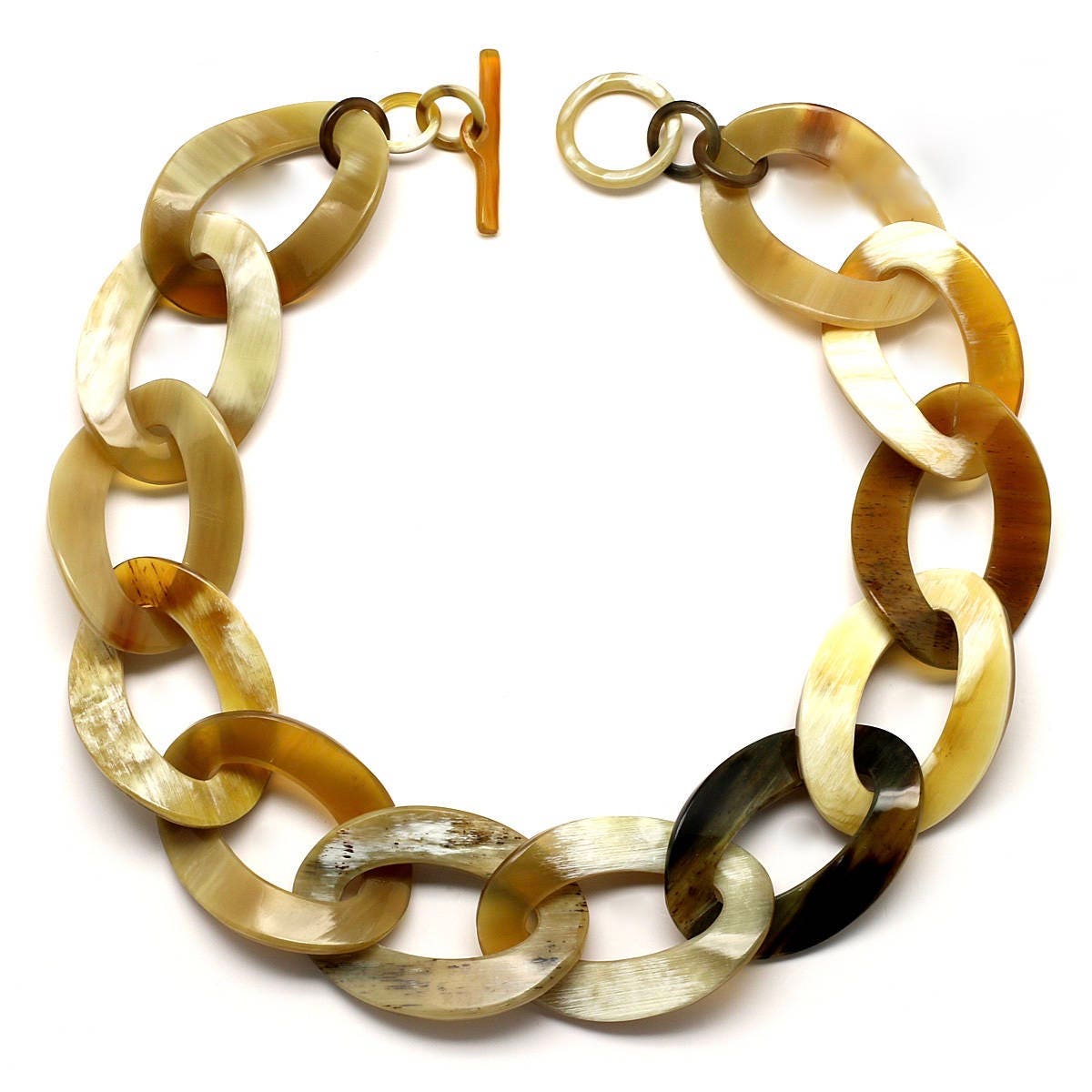 Horn link necklace sale