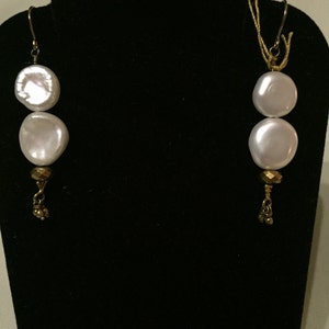 White Pearls and Gold Drops