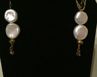 White Pearls and Gold Drops