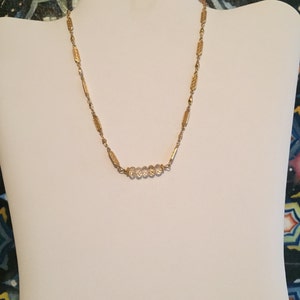 Facettierte Citrin mit Phantasie Goldkette