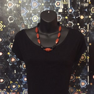 Black Onyx and Jasper Necklace