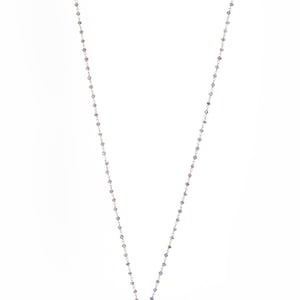 Amethyst Beaded Necklace with Amethyst Pendant