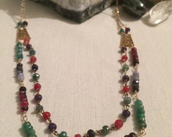 Ruby, Emerald, and Sapphire Double Strand