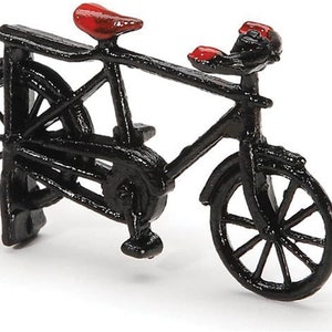 Mini Fairy Garden Miniature  Bicyle Timeless Minis   miniature black metal sports bicycle. 1-7/8 inches. FREE SHIP TR4