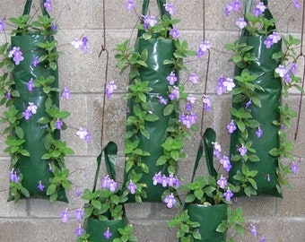 Plant Bag 5 Hanging Flower Pouches - Al's Bags - DYI  instruction included