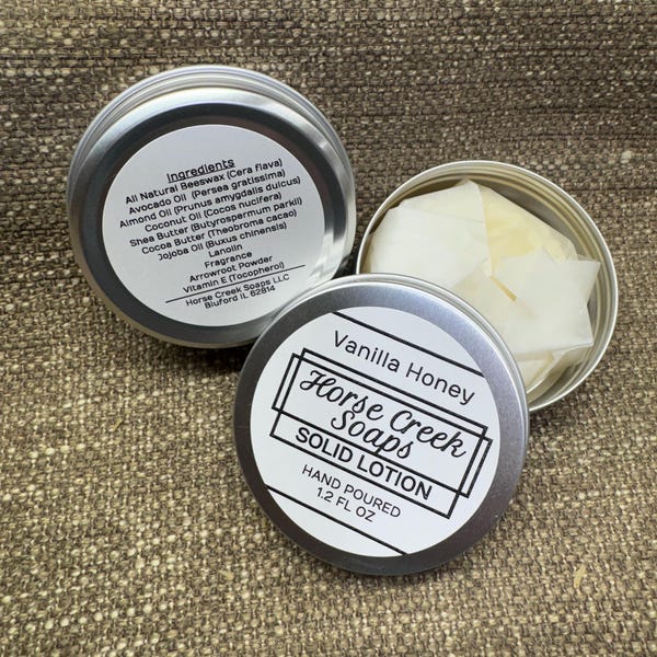 Vanilla Honey Solid Lotion