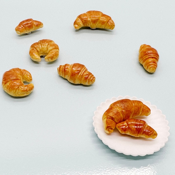 4 Mini Croissant Magnete Set