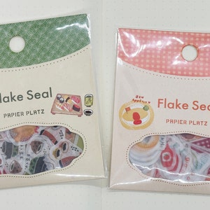 Flake Seal | Japanese Food - Western Food | Japanese Washi Stickers | Papier Platz