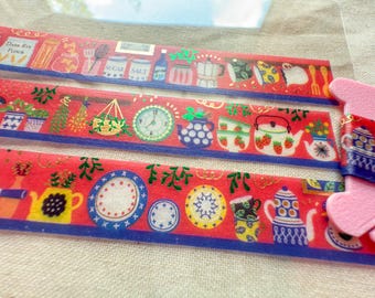 Kitchen in Red | Japanese Washi Tape 24" Sample