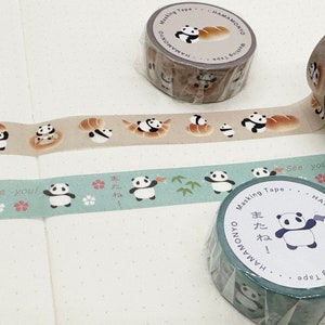 Japanese Washi Tape | Panda Bread, See You Soon! - Invitation Kitten  | Hamamonyo