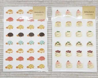 Japanese Food + Animal sticker | Melonpan - Pancake | Papier Platz
