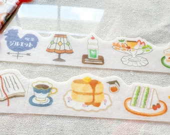 Coffee shop | 18mm Japanese Die-Cut Washi Tape 24" Sample | Mind Wave