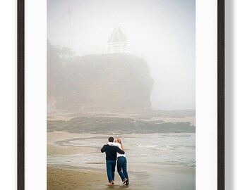 Laguna Beach Couple Photography Print: Embrace on the Shore (Digital Download)