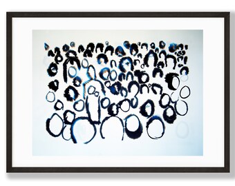 Crowd Silhouette Ink Drawing Art Print (Digital Download)