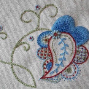 Crewelwork Forget-Me-Not Embroidery Kit PDF download instructions