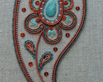 Decorative Copper Paisley PDF download instructions