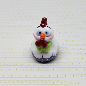 Hen Figurine, Chicken Handmade Ornament, Home Decor, Kitchen Decor