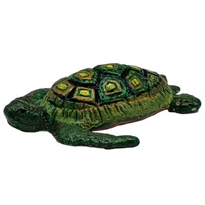 Żółw Morski, Mały Żółw Ręcznie Robiony - Dekoracja Żółwia, Figurka Zielonego Żółwia, Ozdoba