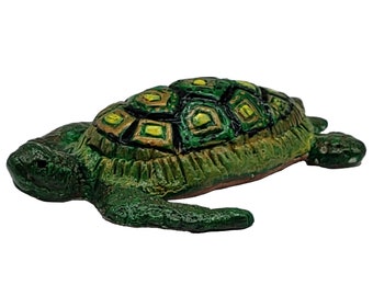 Sea Turtle, Small Turtle Handmade - Turtle Decoration, Green Turtle Figurine, Ornament
